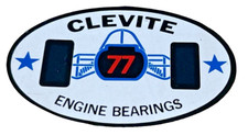Vintage NOS 1960's Clevite 77 Engine Bearings Indy F-1 Racing 4" Decal Sticker