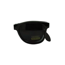 Folding Foldable Sunglasses 80's Classic Square Horn Rim Shades UV400