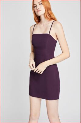 BCBGeneration Damenkleid GEF6169251-501 112018 Brombeere Lila Größe 10 98$