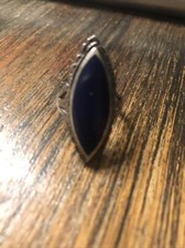 Blue Lapis and Sterling ring Size 7 1/2