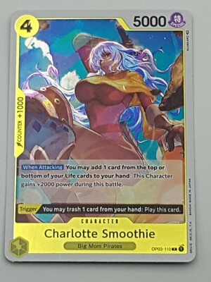One Piece TCG Einzelkarte Charlotte Smoothie Pillars of Strength Eng NM Holo