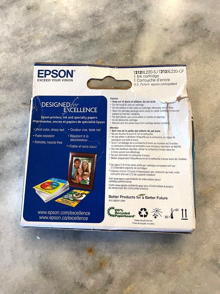 Genuine Epson 212XL Cyan High Yield Capacity Inkjet Ink Cartridge, Exp 09/2026 - Image 4 of 4