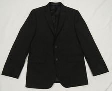 Lauren Ralph Lauren Black Boys Youth 2 Button Blazer Sport Coat Jacket 18 R