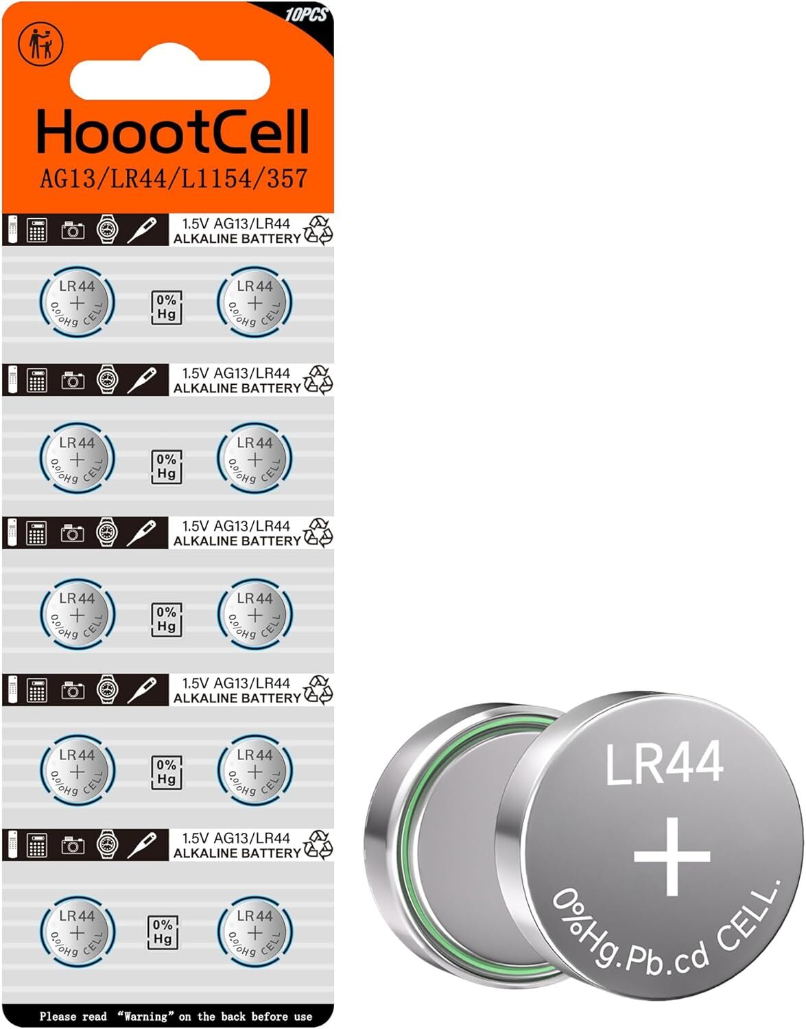 L1154f Batteries Ag13 Lr44 L1154 Sr44 357 303 A76 L1154h Button Battery 1.5v...-image