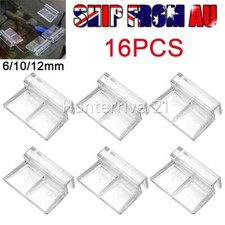 16X 6-12mm Aquarium Lid Holder Fish Tank Glass Cover Bracket Clip Clamp Support