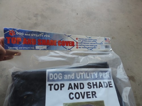 Dog and Utility Pen Top and shade cover 6X6 Made in USA - Picture 3 of 5