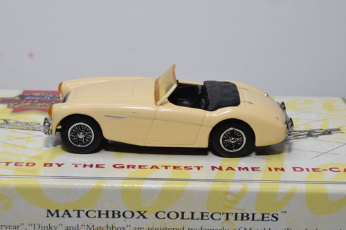 B16 1:43 MATCHBOX YESTERYEAR DYB04-M 1956 AUSTIN HEALEY CREAM NMIB - Bild 3 von 17