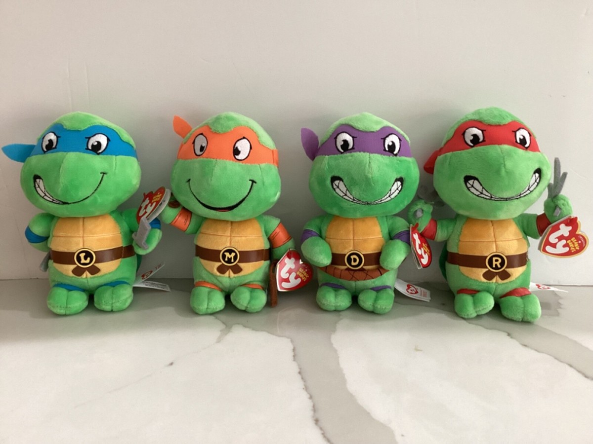 Ty Teenage Mutant Ninja Turtles Beanie Babies Complete Set Ty Teenage Mutant Ninja Turtles Beanie Babies Complete Set