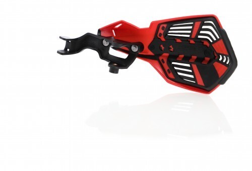 Coppia Paramani Acerbis K Future Honda Crf 250 450 Rx Rosso Nero + Kit Montaggio - Foto 2 di 2