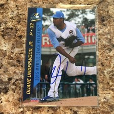 Duane Underwood Signed 2015 Myrtle Beach Pelicans Team Set Rc Auto Chicago Cubs