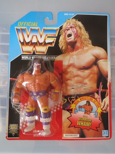 WWF Hasbro MOC Ultimate Warrior Series 3 Purple 19...