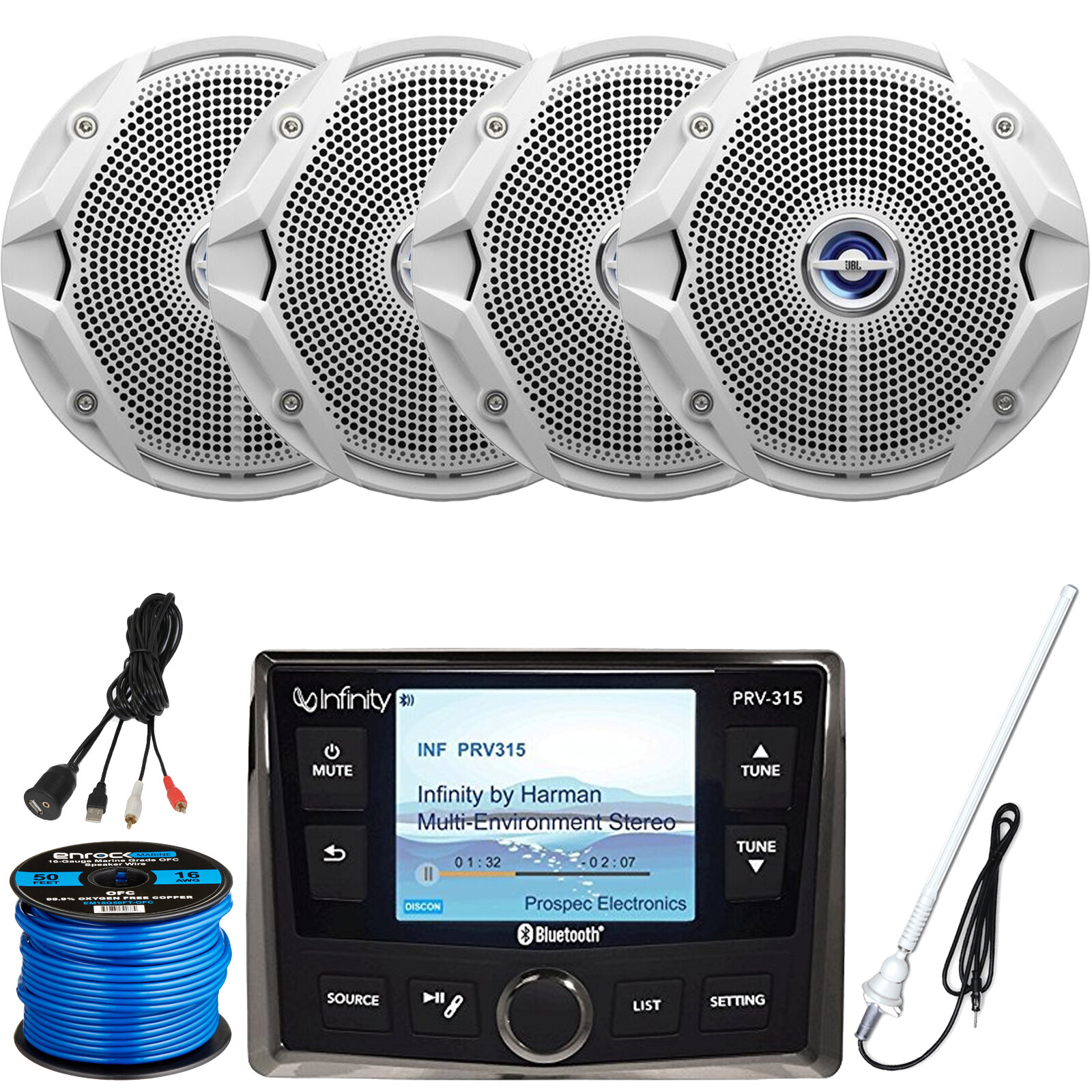 Infinity PRV-315 Receiver, 4 x 6.5