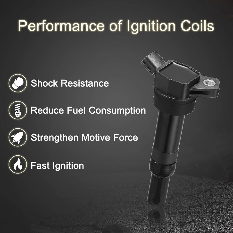 4X bobinas de encendido + 4X bujías para Hyundai Elantra 2012-2016 1,8L L4 UF651 Foto 2 de 4