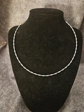 925 Solid Twist Chain From Italy!