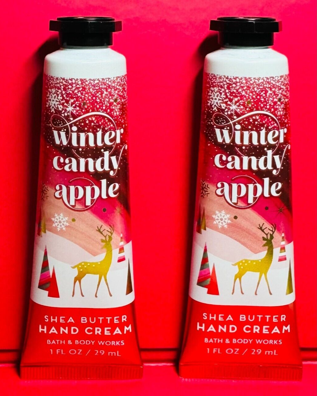 NEW Winter Candy Apple 2X Travel Hand Cream by Bath & Body Works with Free Shipping