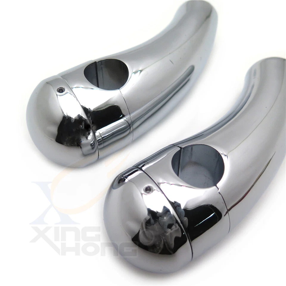 7/8" 22mm Chrome Handlebar Risers Clamp For Honda Harley Yamaha Suzuki Kawasaki - Image 2 of 4