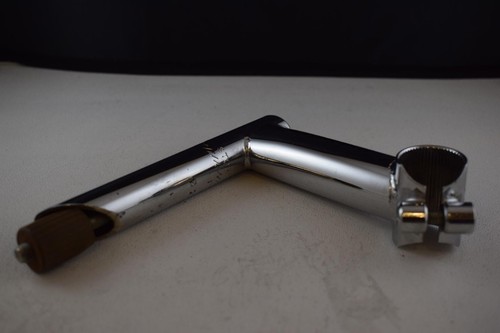 ITALMANUBRI ITM BIANCHI Stem Racing quil 26mm 105mm 22 mm chrome Vintage NOS - Picture 6 of 12