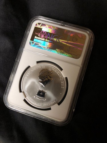 2015 - Tokelau S$5 Year of the Goat - Reverse Proof NGC PF 70 - 1 oz Silver .925 - Picture 2 of 2