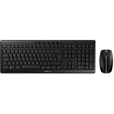Cherry STREAM DESKTOP RECHARGE Wireless Tastatur Maus Set QWERTZ DE Schwarz