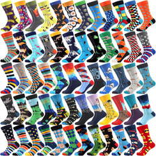 36 Pairs Funny Random Pattern Socks Colorful Cotton Crazy Socks for Unisex Bulk