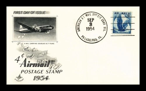 DR JIM STAMPS US CARD AIR MAIL 4C FIRST DAY ISSUE SCOTT C48 ARTCRAFT
