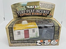 Ceramic Irish Cottage Turf Peat Incense Burner
