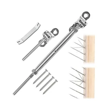 Muzata 50 Pairs 1/8" Cable Railing Hardware Kit Swage Toggle Turnbuckle for W...