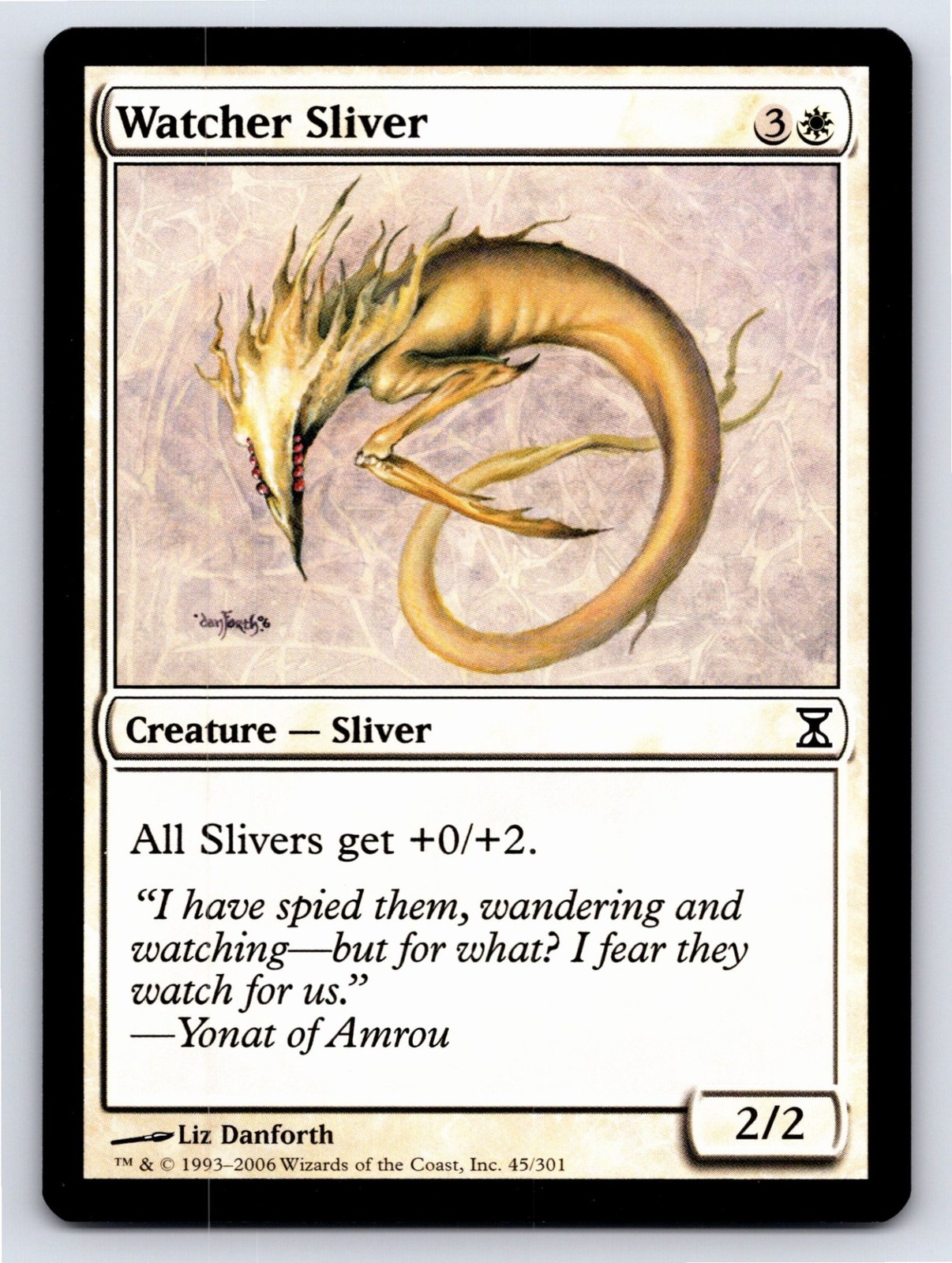 Watcher Sliver 45 Common Time Spiral Magic NM