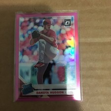 2019 Panini Donruss Optic - Rated Rookies Dakota Hudson #34 Pink Prizm (RC)