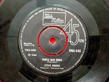 Stevie Wonder Purple Rain Drops/Uptight Rare Single Record 7