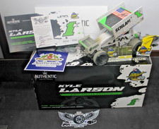 2024 Kyle Larson Schlam Perth Win 1/18 Authentic Diecast Sprint Car Autographed