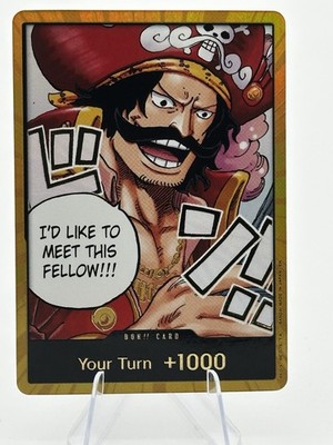 I'd Like To Meet This Fellow!!! Gol.D.Roger Gold Don!! Card OP13