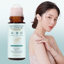 50ml Frankincense Castor Oil Roll-On For Skin   C9R6