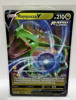 Rayquaza V Holo Ultra Rare Crown Zenith 100/159 NM