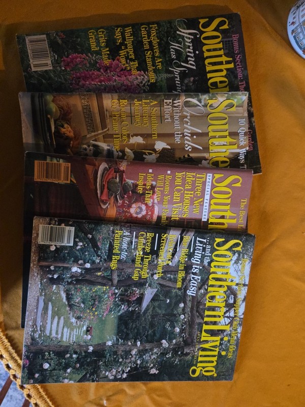 Lot Of 4 Southern Living Magazines March, January,  August,  July 1993