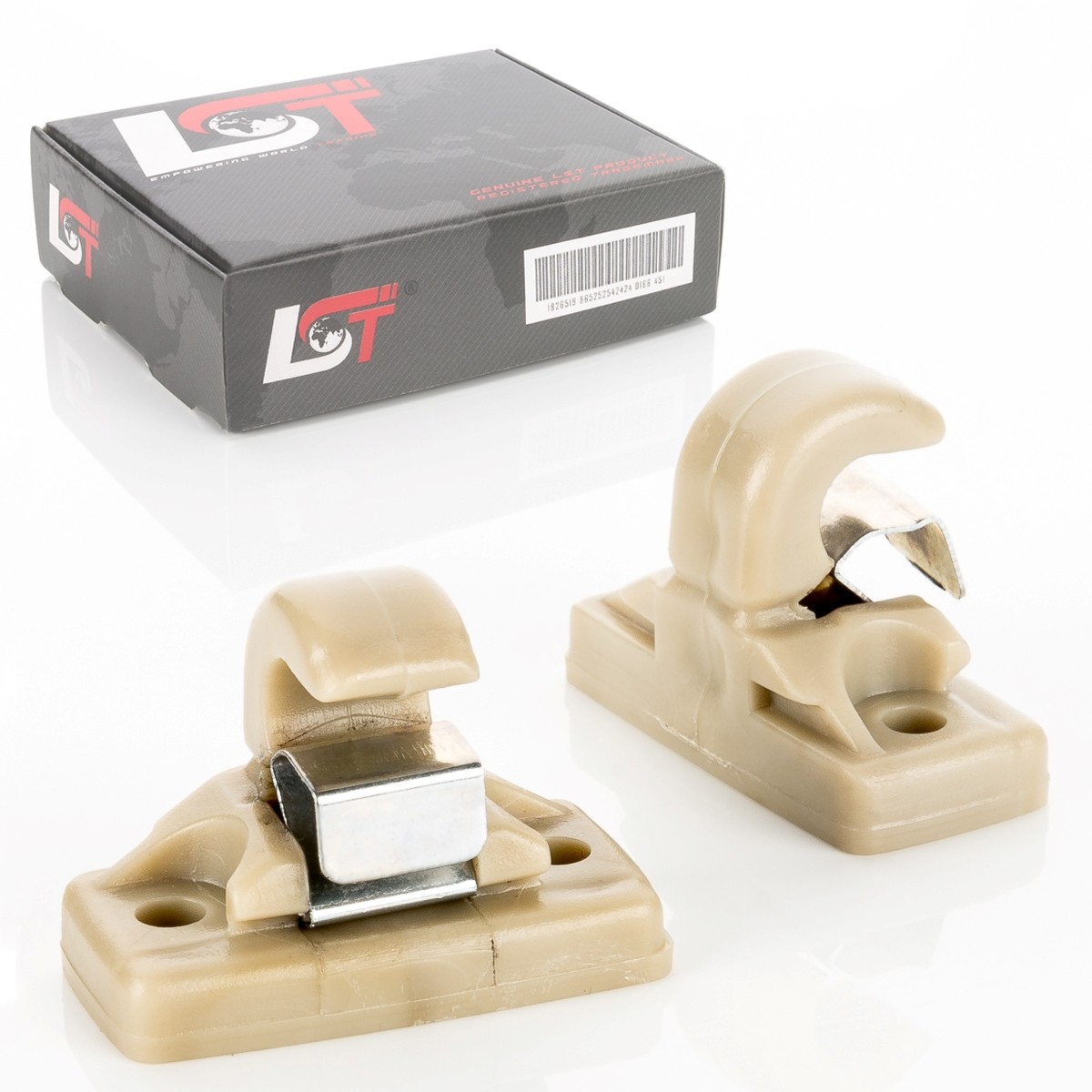2x Sun visor holder sun visor clips beige for SKODA