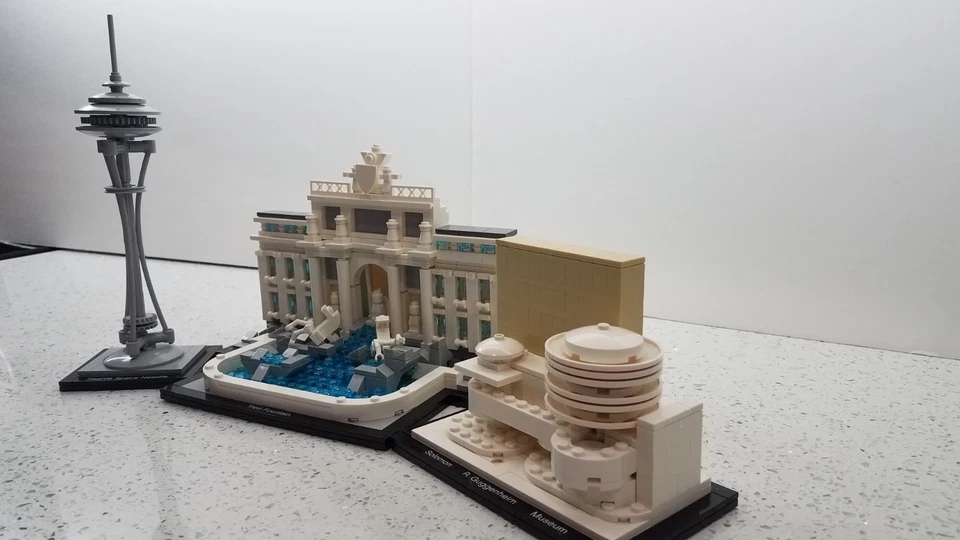 ❤️ LEGO Architecture 21003 Space Needle 21004 Museum 21020 Trevi Fountain - Image 3 of 4