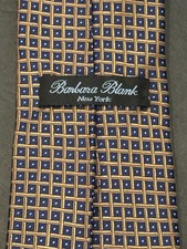 Barbara Blank Men's Silk Tie Hand Made In New York Made In USA
