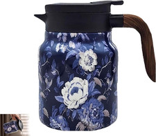 35 Oz Vintage Floral Tea Pot with Infuser,Insulated Stainless Steel Loose Leaf T