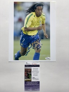 Chemise Encadrée Signée RONALDINHO - Maillot Légende Brésilienne Authentifiée Beckett