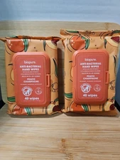 Bipure Anti-Bacterial Hand Wipes 2pk in Peach Champagne