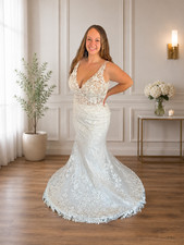 Justin Alexander Wedding Dress  Ivory  Size 12