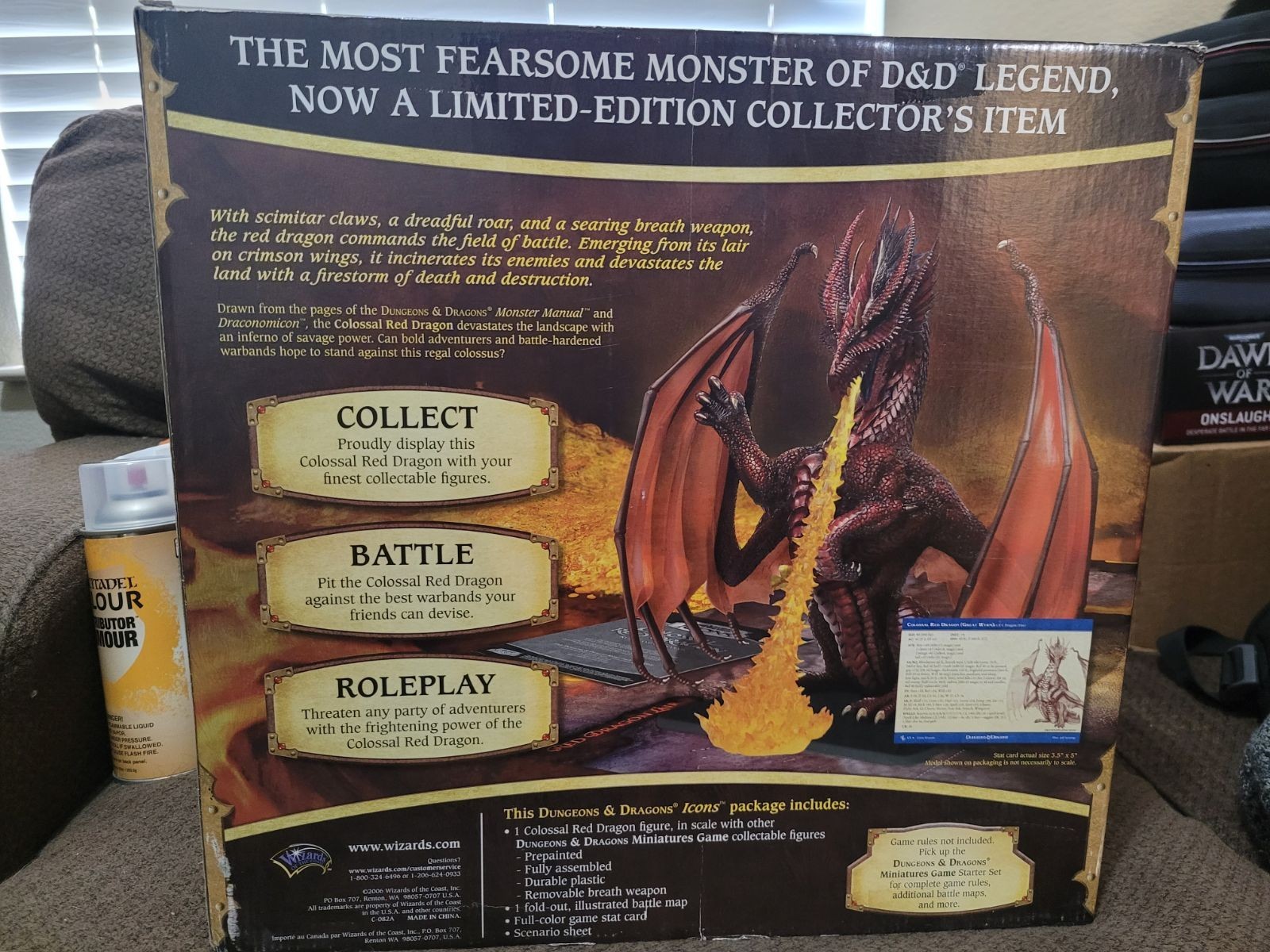 Colossal Red Repaint Dungeons and Dragons Colossal Red Dragon Limited Edition Miniature ...