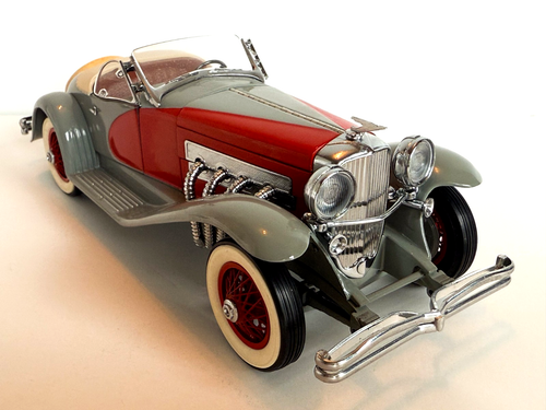 Danbury Mint 1/24 – Duesenberg Coupe 1935 – Voiture De Clark Gable – Modèle Diecast Gris