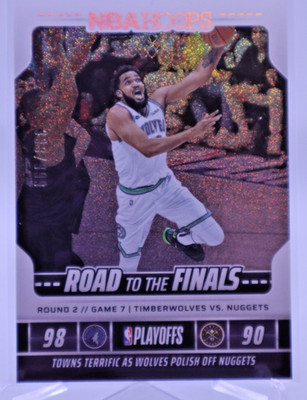 KARL-ANTHONY TOWNS 2024-25 Panini NBA Hoops ROAD TO FINALS /999 #12 H215