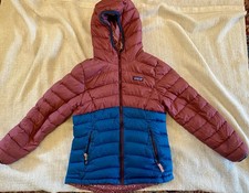Patagonia Reversible Puffer Down Coat, Girls L-12 Full Zip