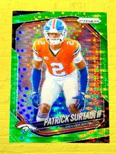 Patrick Surtain II 2025 Panini Prizm Football Green Pulsar Prizm Denver Broncos