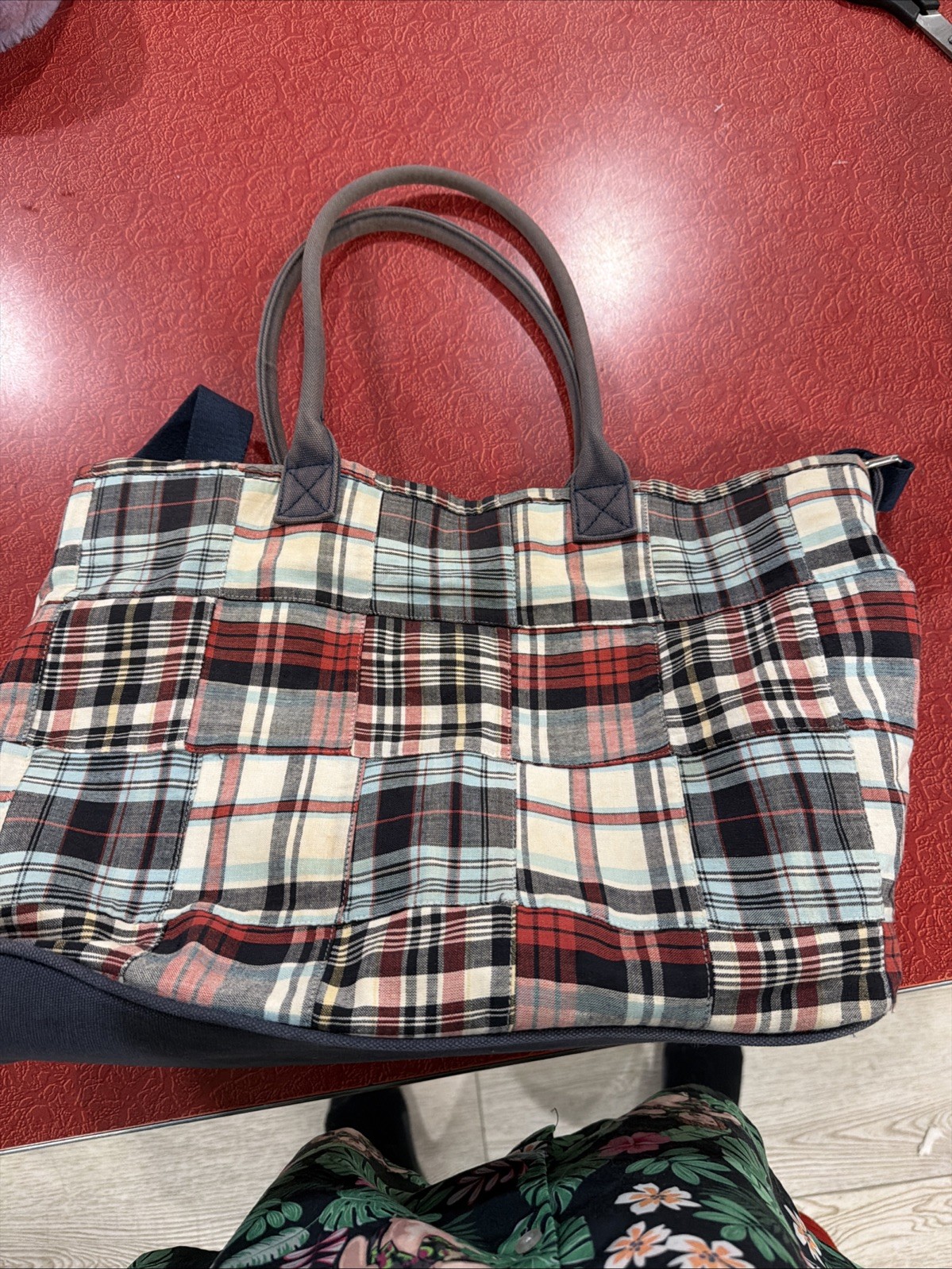 Patchwork Plaid Shoulder Handbag Heritage Collect… - image 3