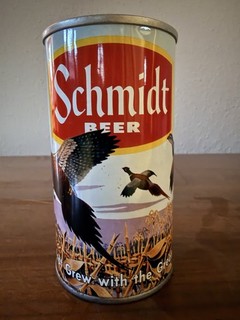 Schmidt Beer Can Empty Outdoor Scenes Pheasants
