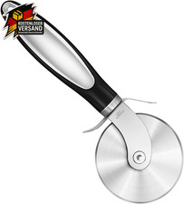 Pizzaschneider Edelstahl für große und kleine Pizzas Schwarz 1 Stück